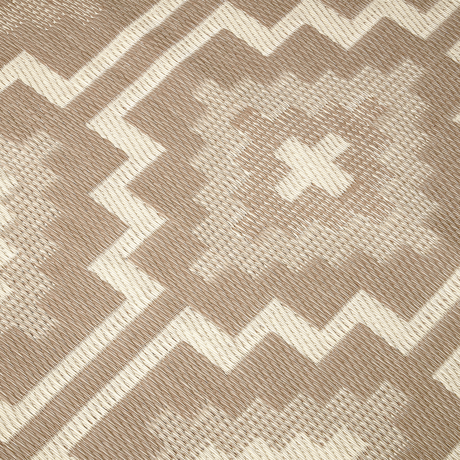 Lhasa Mocha Outdoor Rug | Boho Geometric Design