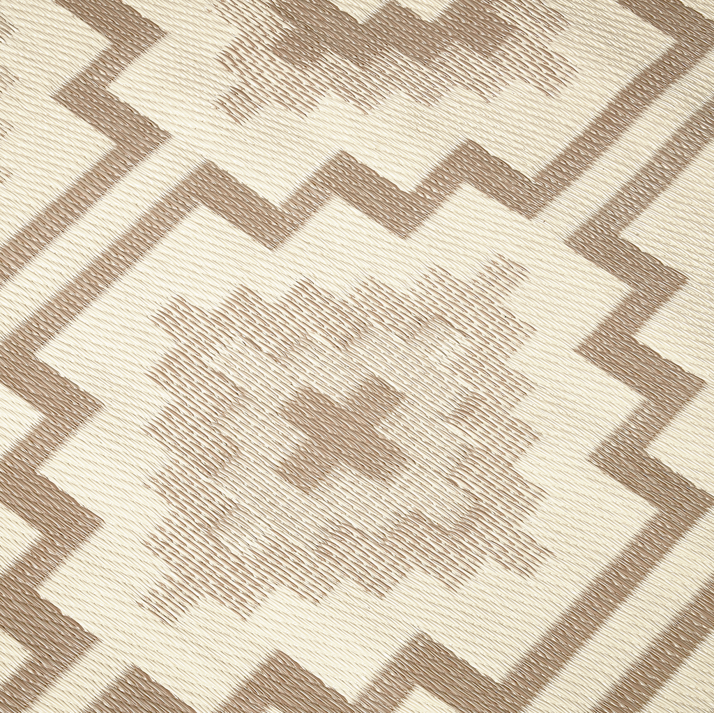 Lhasa Mocha Outdoor Rug | Boho Geometric Design