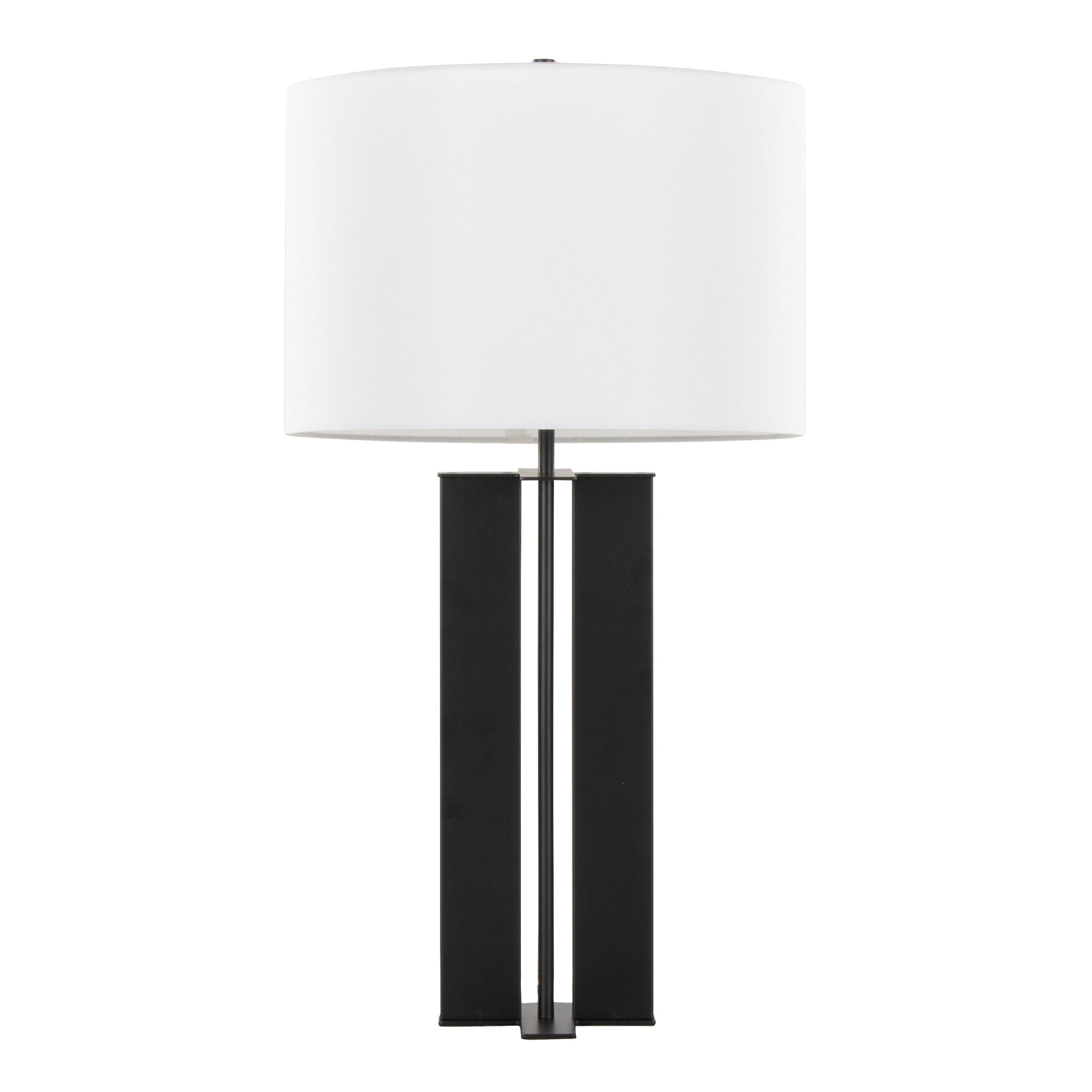 Cosmo Art Deco Table Lamp | Vertical Metal Contemporary Table Lamp