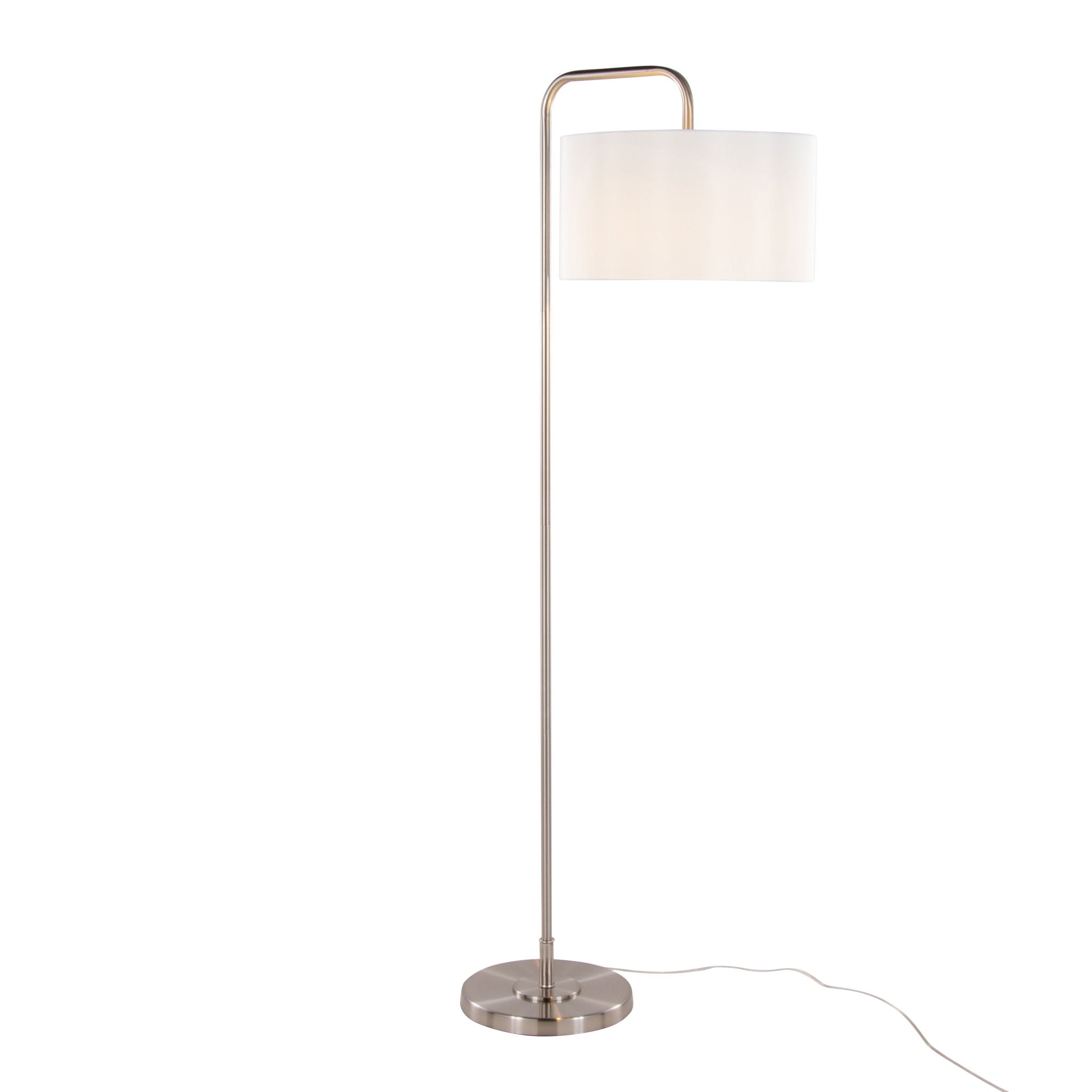 Puck Arc Floor Lamp | Slim Contemporary Arc Floor Lamp