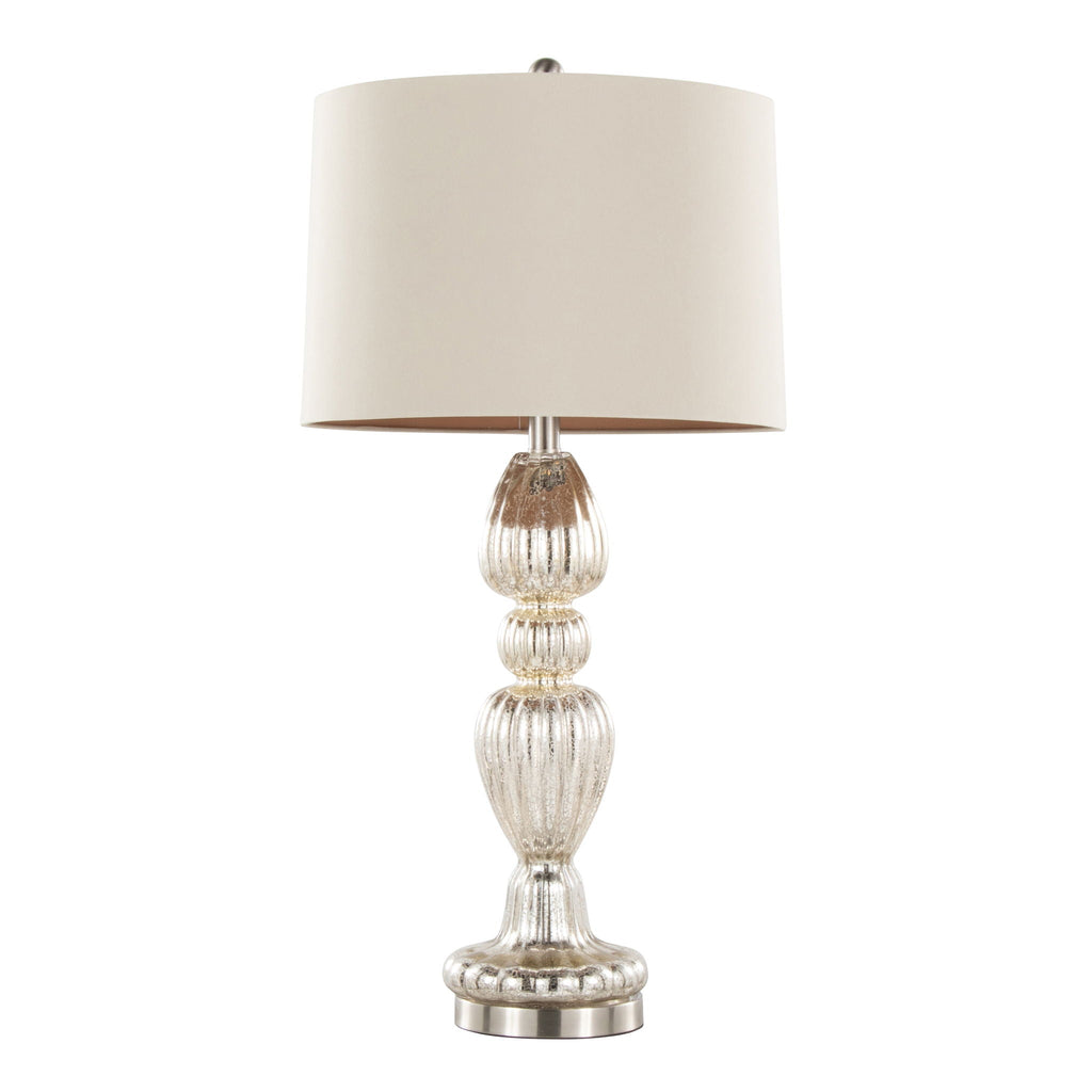 Spade Mercury Glass Table Lamp Set | Glam Mercury Glass Table Lamp Set of 2