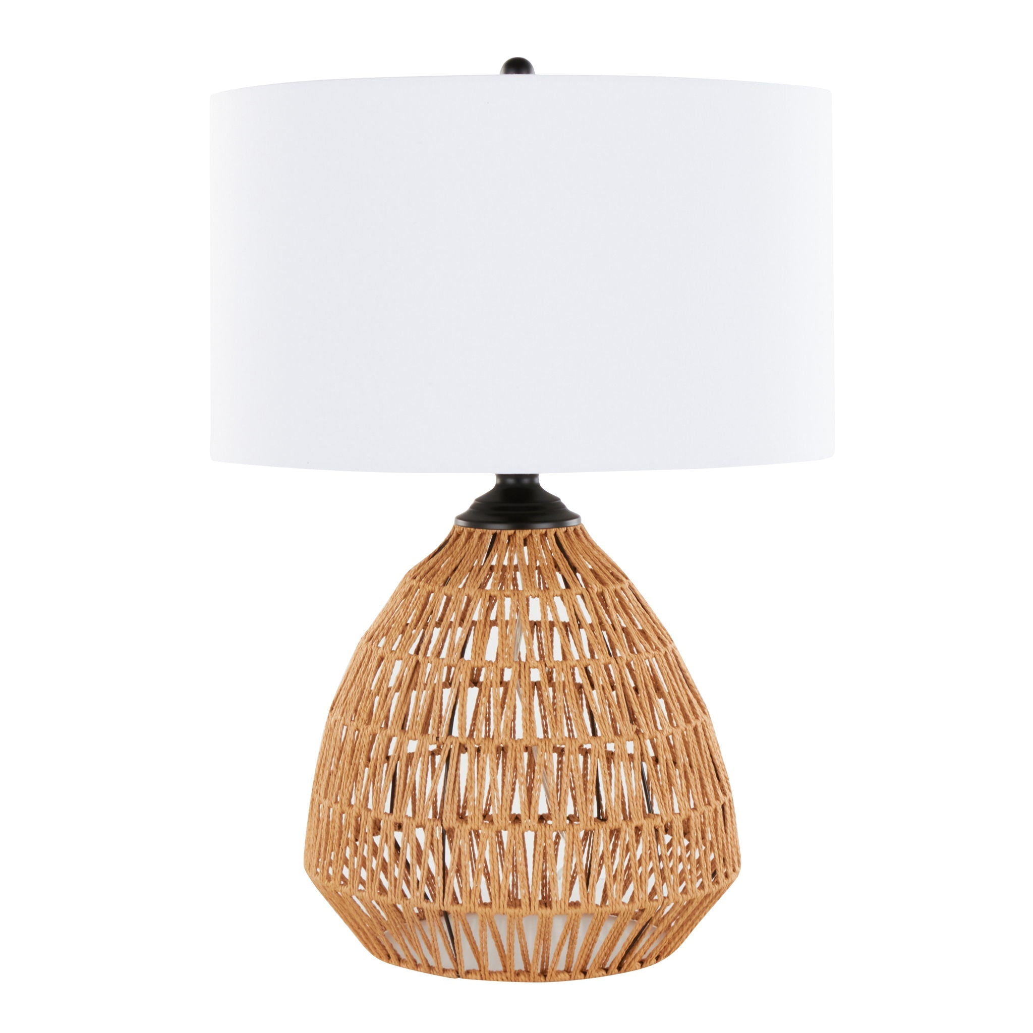 Congo Rattan Table Lamp | Natural Rope Rattan Contemporary Table Lamp