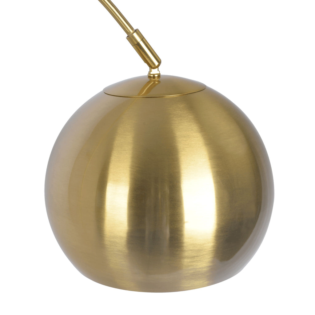 Oasis Long Arm Floor Lamp | Adjustable Brass Arm & Marble Base Floor Lamp