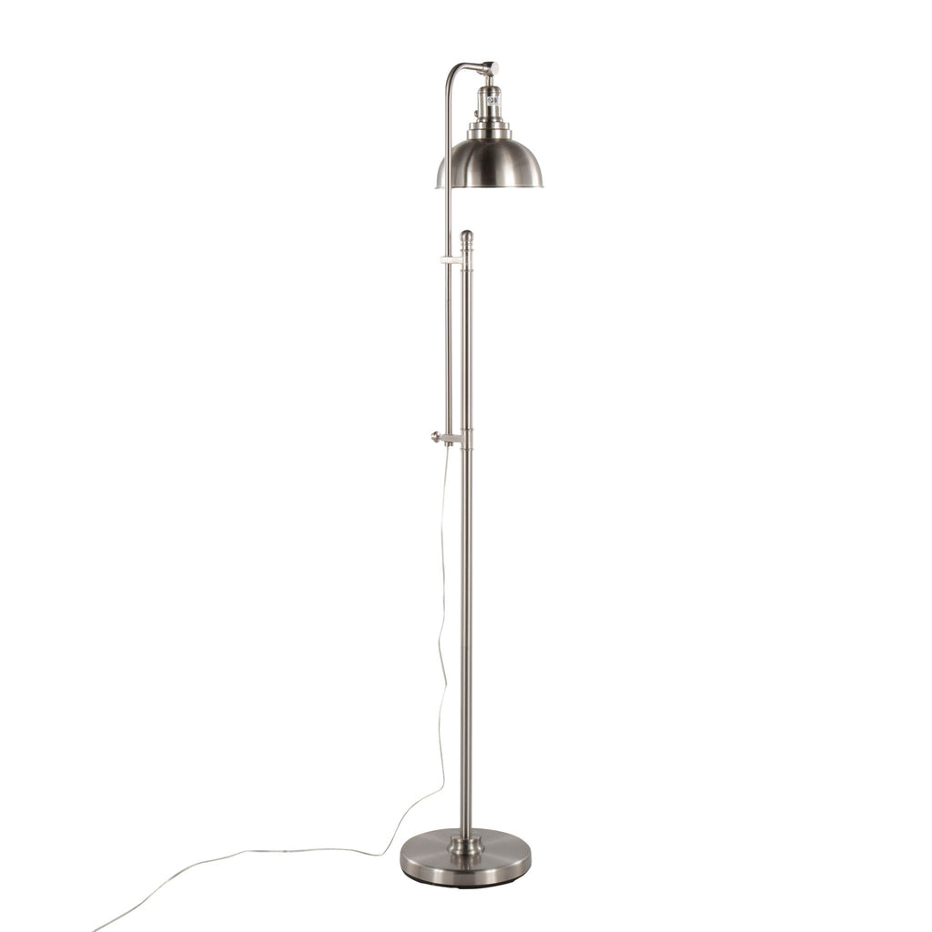 Emery Arc Floor Lamp | Arched Dome Shade Contemporary Floor Lamp