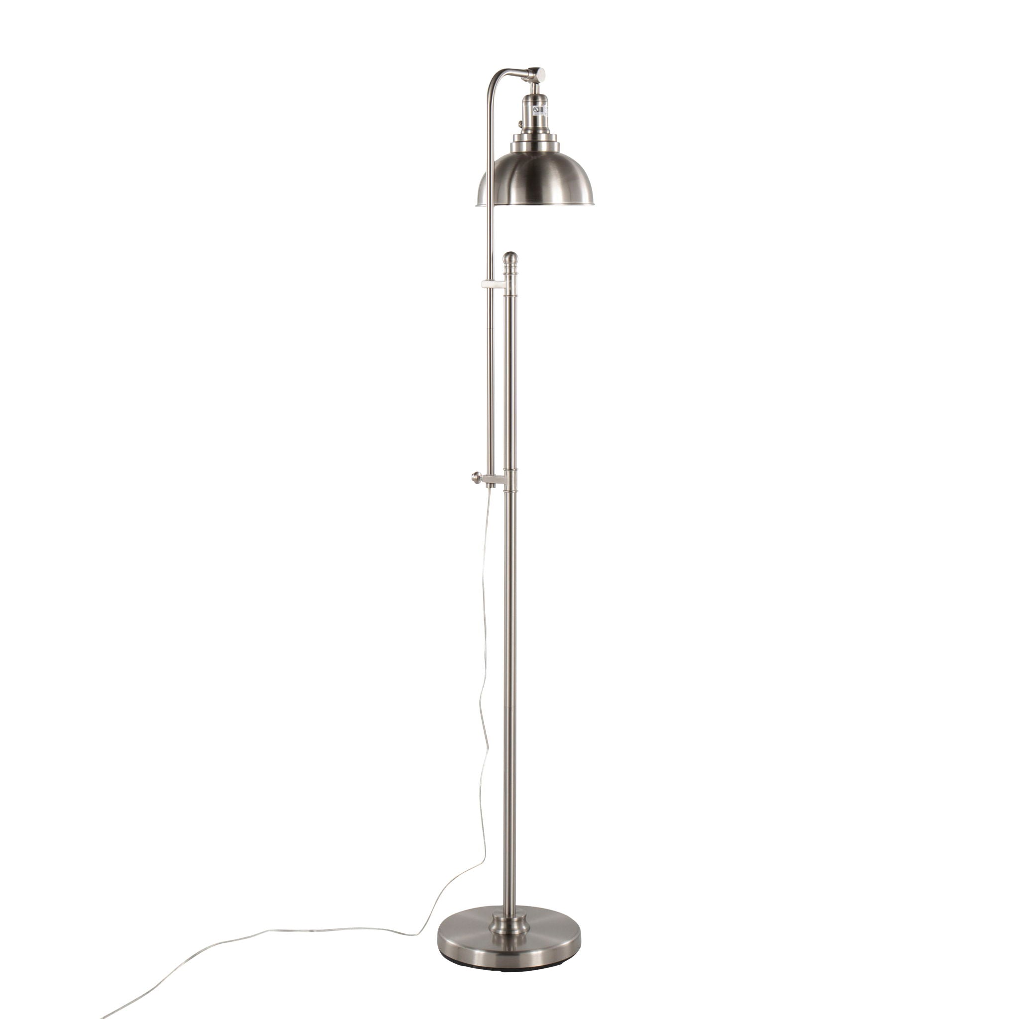 Emery Arc Floor Lamp | Arched Dome Shade Contemporary Floor Lamp