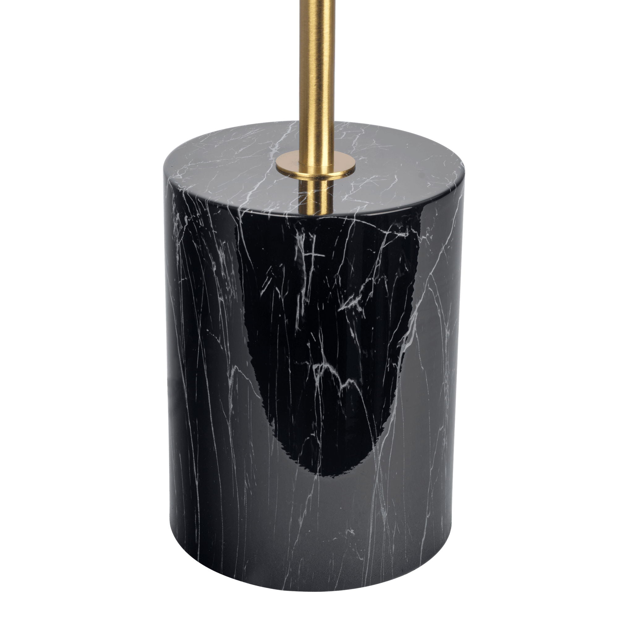Nova Hydro Double Lamp | Faux Marble Base Dual-Light Table Lamp