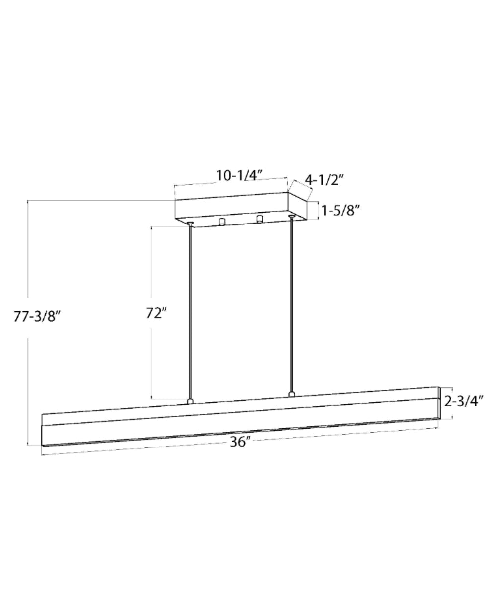 Bar Ribbon Ceiling Lamp