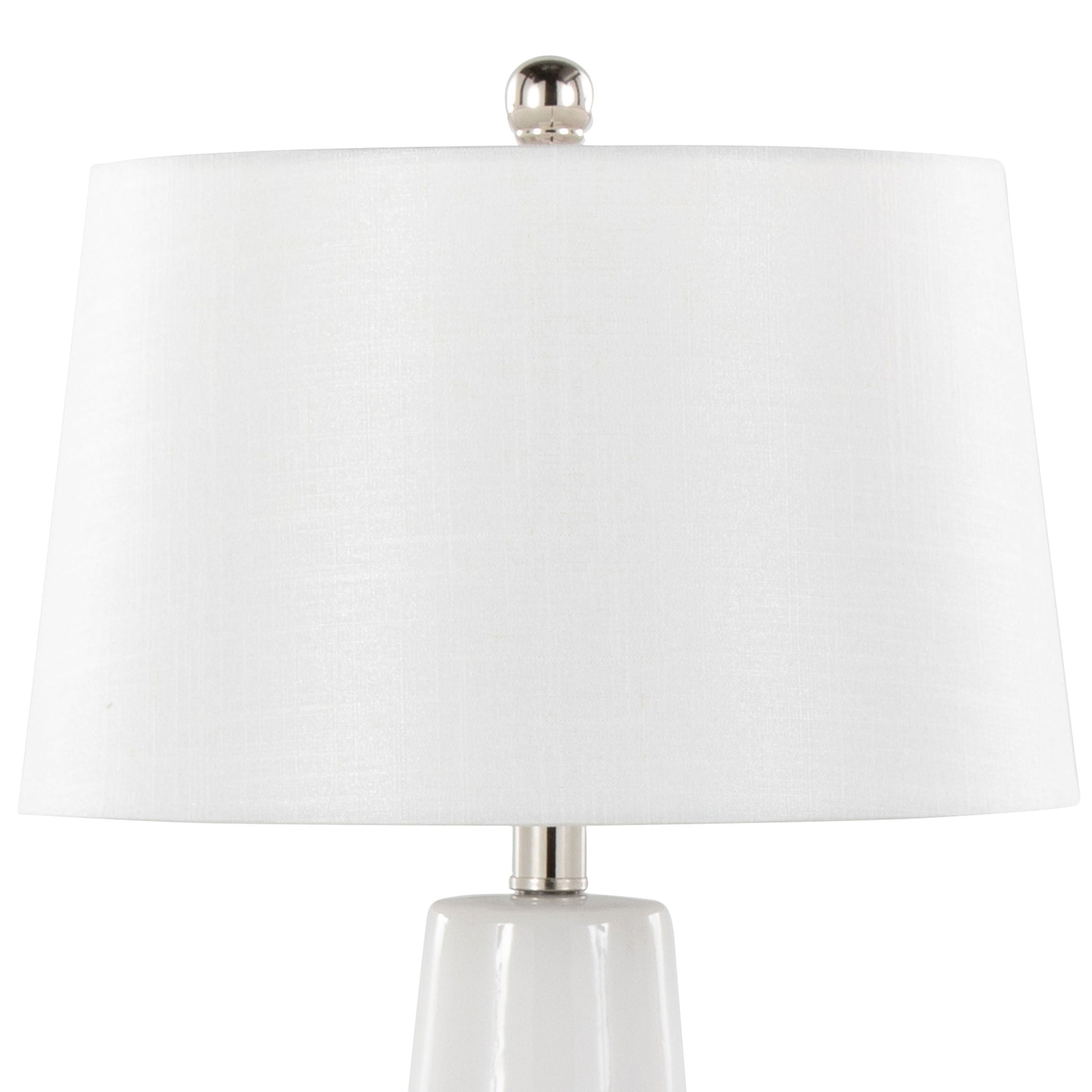 Penelope Ceramic Table Lamp | Sleek Ceramic & Metal Accent Table Lamp