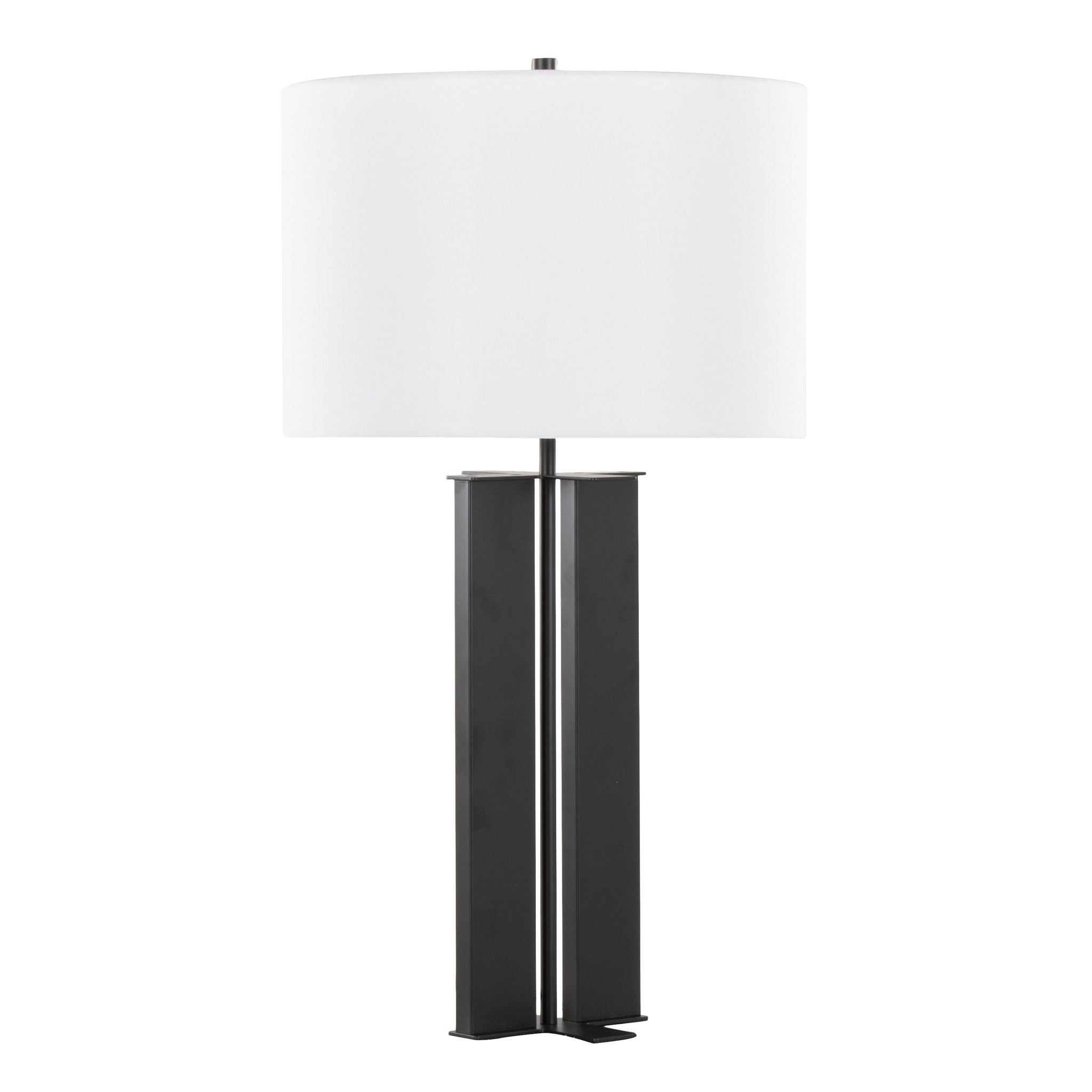 Cosmo Art Deco Table Lamp | Vertical Metal Contemporary Table Lamp