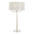 Lily Candelabra Table Lamp | Polished Nickel Candelabra-Style Table Lamp