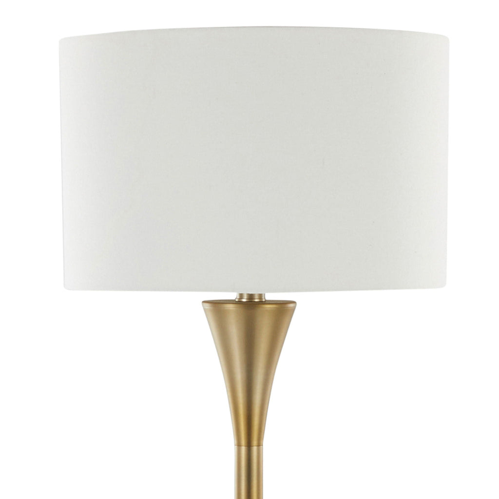 Lenuxe Hourglass Floor Lamp | Contemporary Curved Floor Lamp