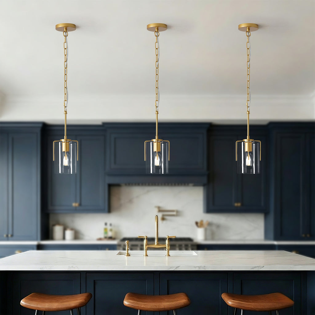 Farmhouse Gold Pendant Light