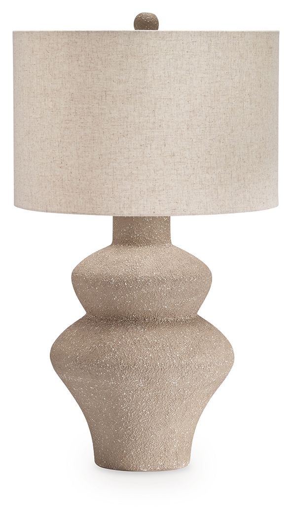 Jossleigh Metal Table Lamp | Earthy Textured Contemporary Table Lamp