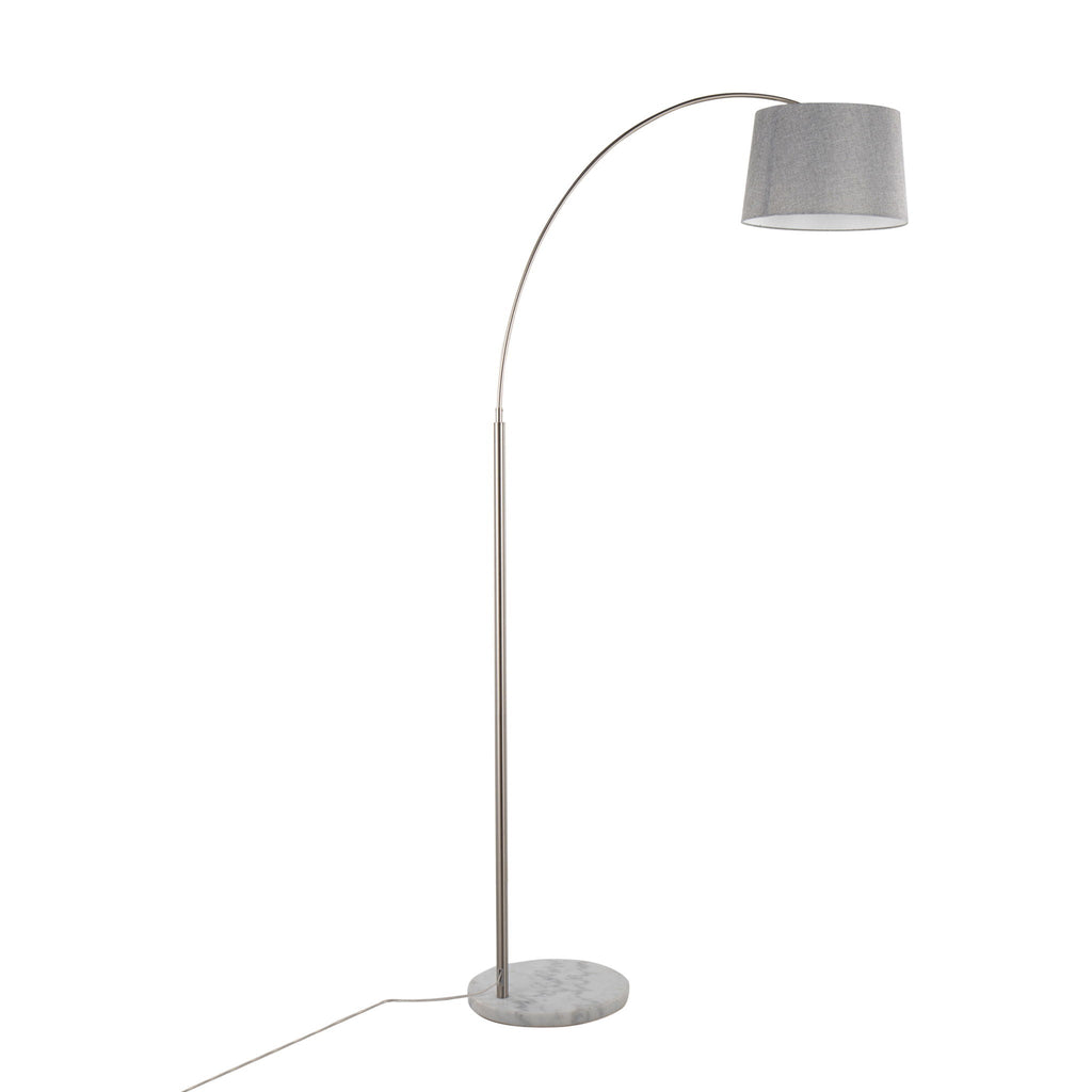 March Arc Floor Lamp | Dramatic Metal Arc Contemporary Floor Lamp