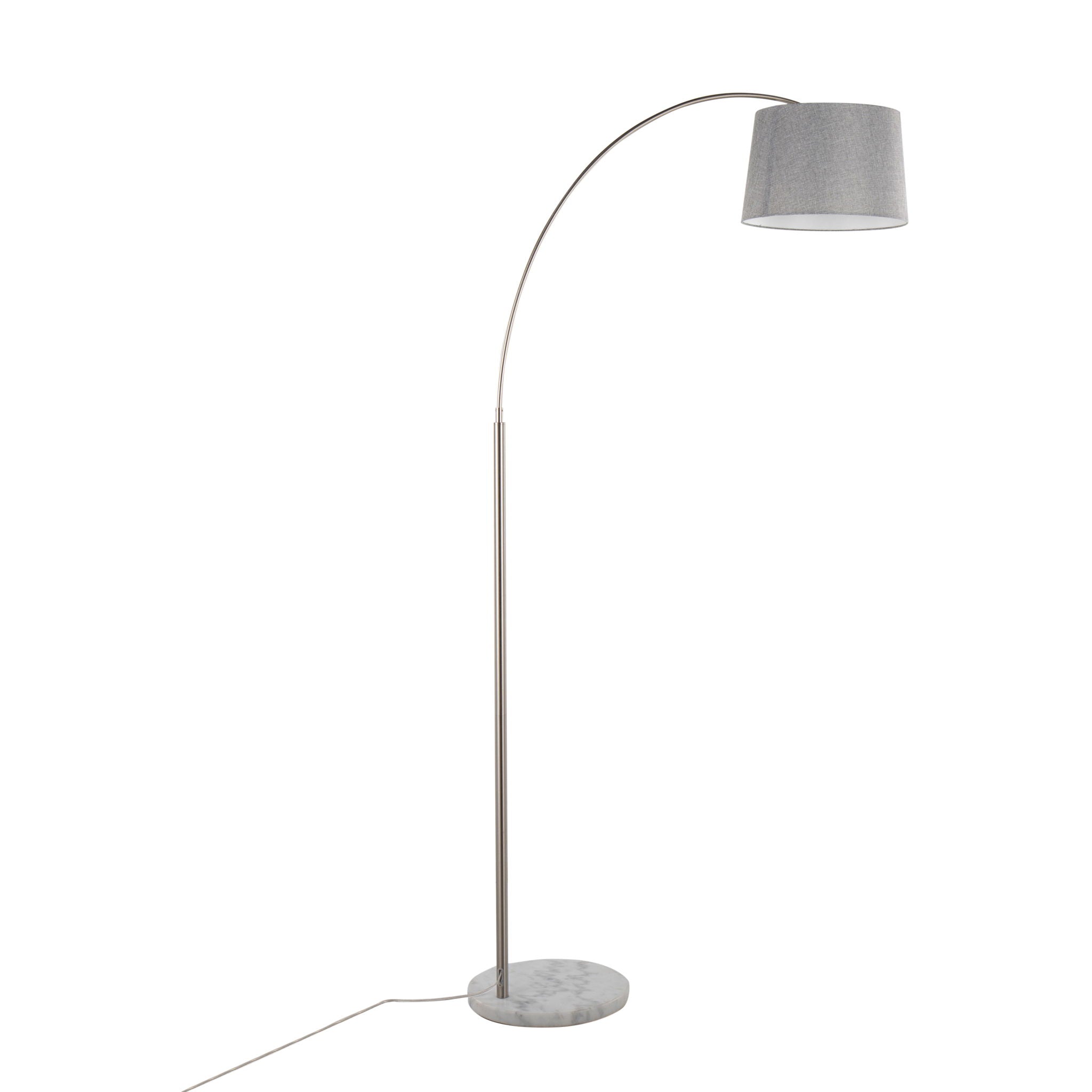 March Arc Floor Lamp | Dramatic Metal Arc Contemporary Floor Lamp