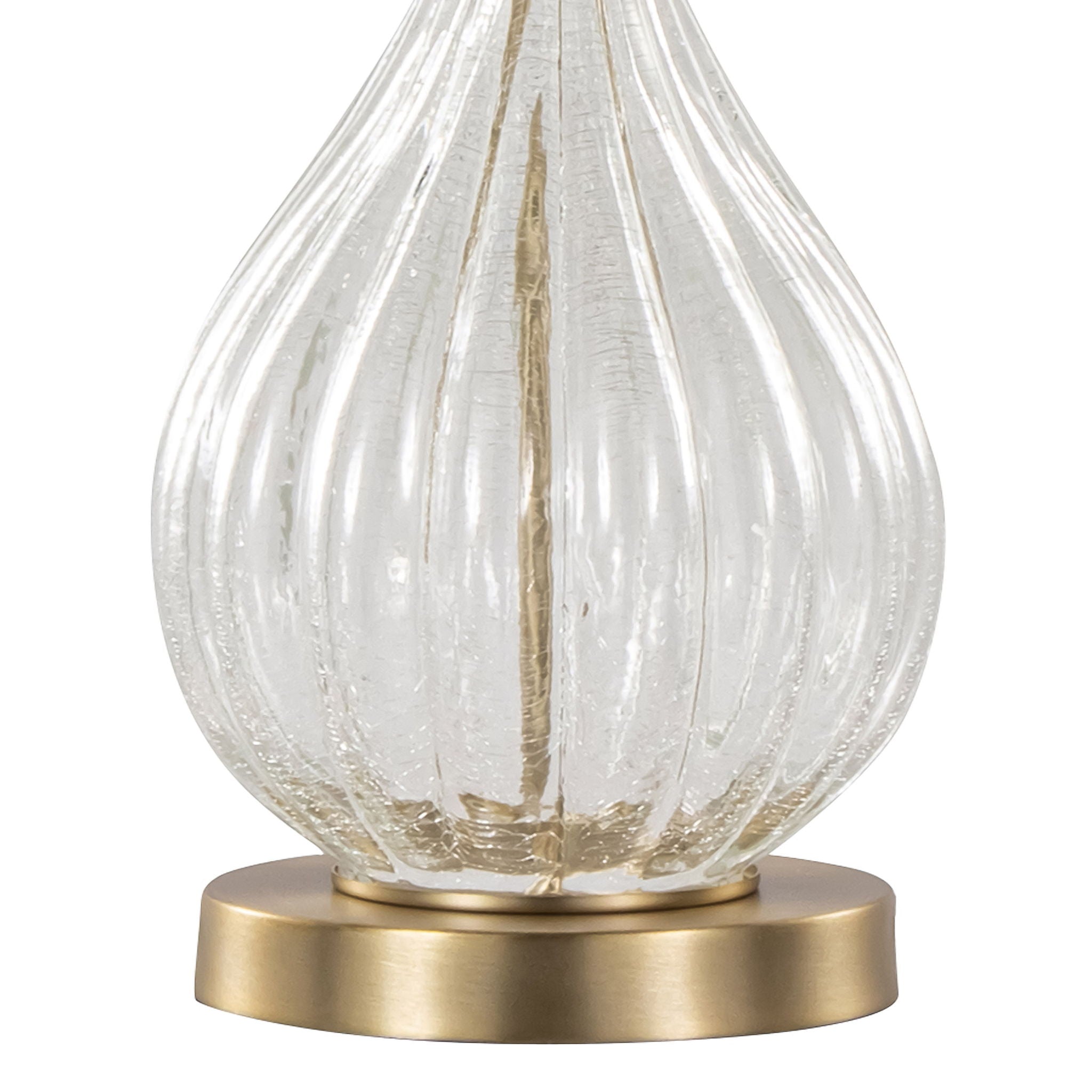 Jenny Crackle Glass Table Lamp Set | Contemporary Glass Table Lamp Set of 2