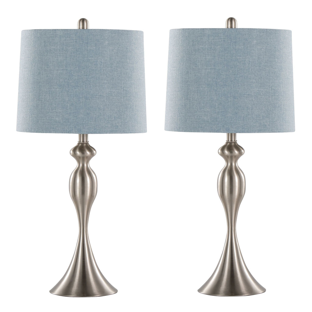 Ashland Hourglass Table Lamp Set | Large Contemporary Table Lamp Set of 2