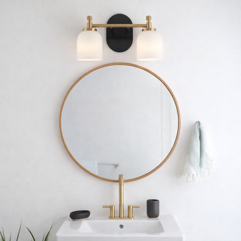Vortex Two Lights Wall Sconce