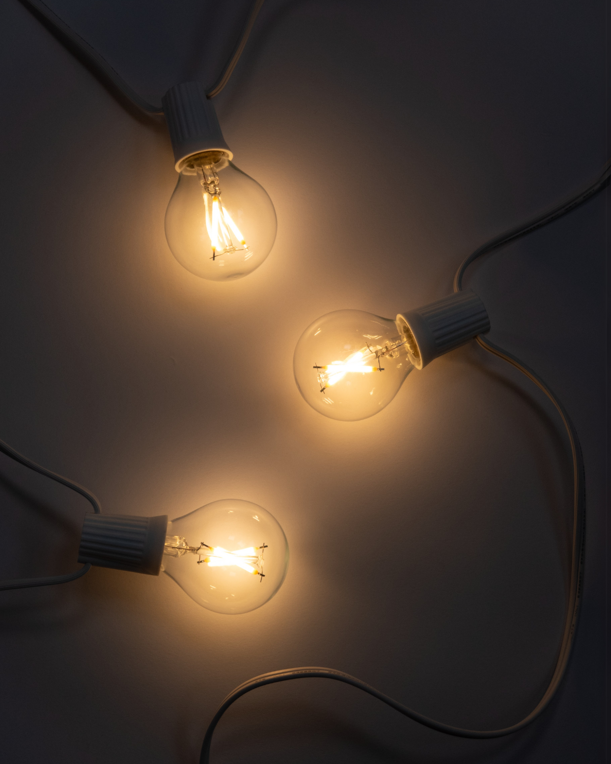 Ambience Globe Plug-in String Lights | Soft White Edison-Style Bulbs