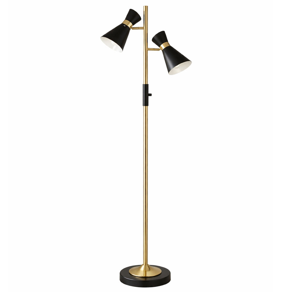 Axis Double Spotlight Floor Lamp | 4-Way Switch Dual Spotlight Floor Lamp