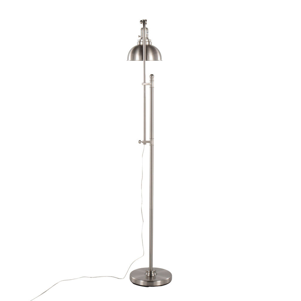Emery Arc Floor Lamp | Arched Dome Shade Contemporary Floor Lamp