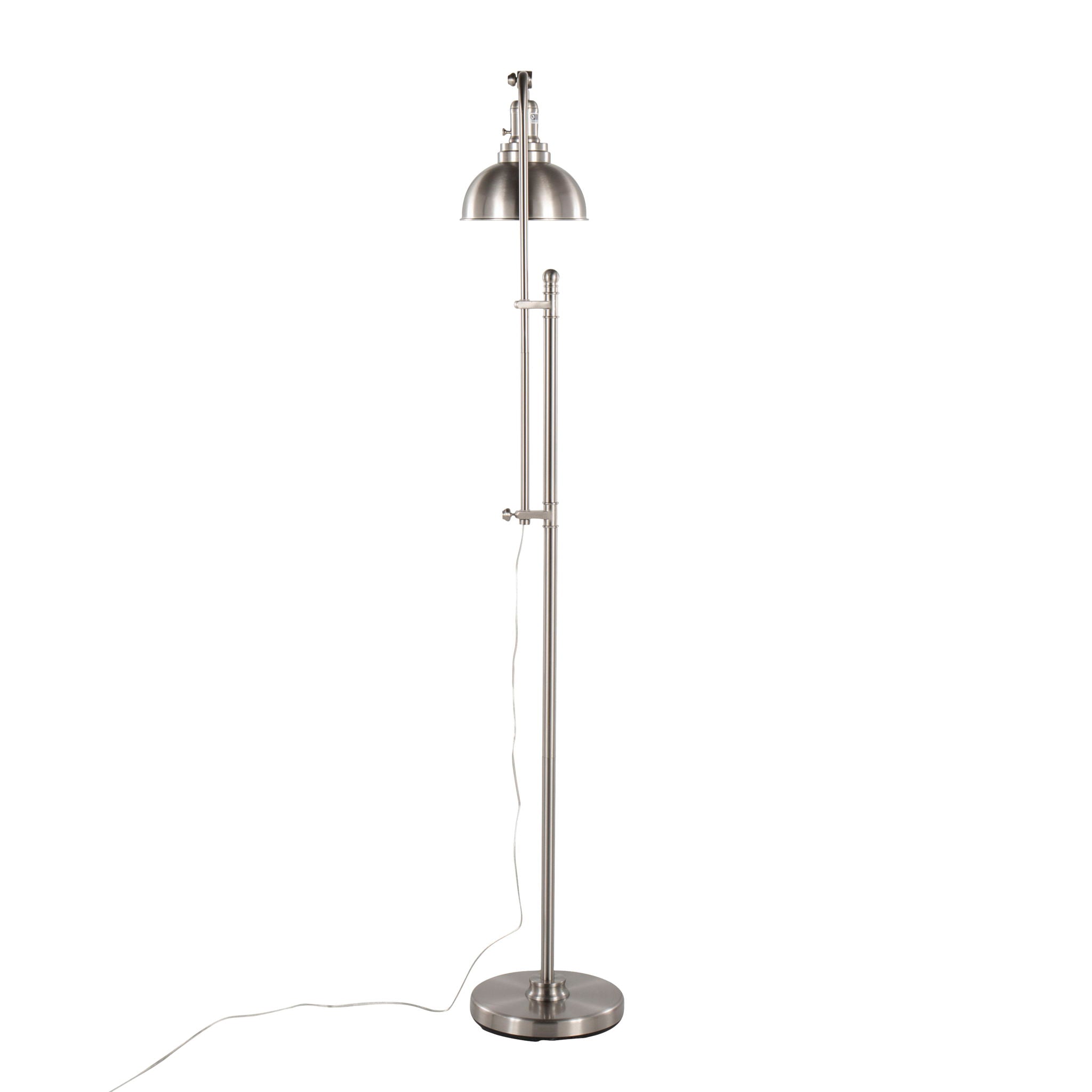 Emery Arc Floor Lamp | Arched Dome Shade Contemporary Floor Lamp