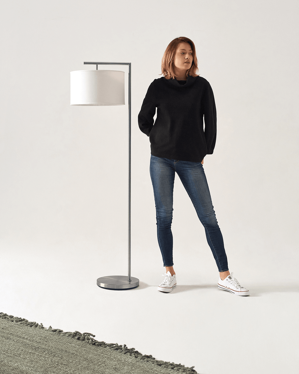 Montage Modern Floor Lamp | Slim LED Torchiere Floor Lamp