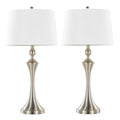 Flint USB Table Lamp Set | Contemporary Table Lamp Set with USB Port, Set of 2