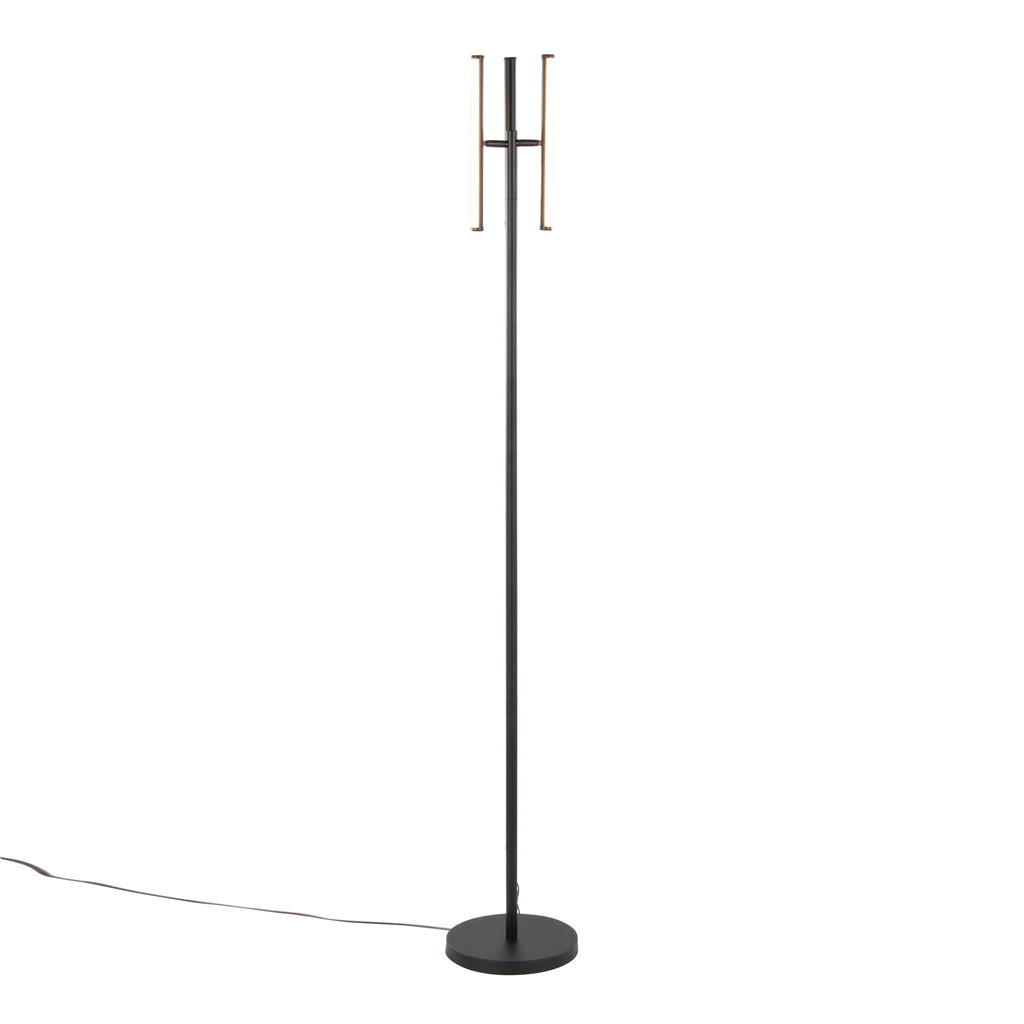 Icicle Swivel Floor Lamp | Adjustable Swivel Head Contemporary Floor Lamp