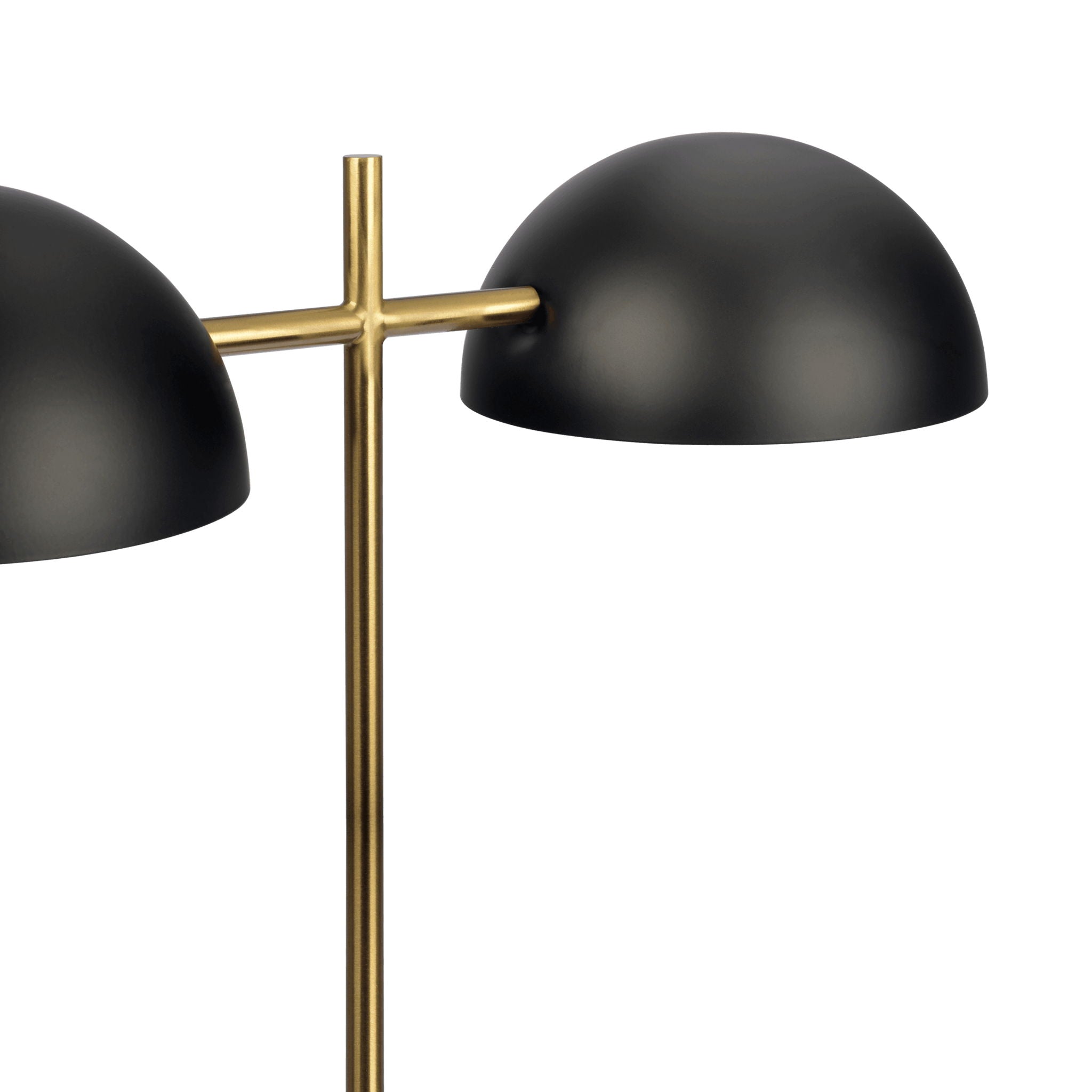 Nova Hydro Double Lamp | Faux Marble Base Dual-Light Table Lamp