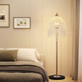 3-Light Elegant Crystal Floor Lamp