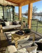 Djugun Dark Indoor/Outdoor Area Rug