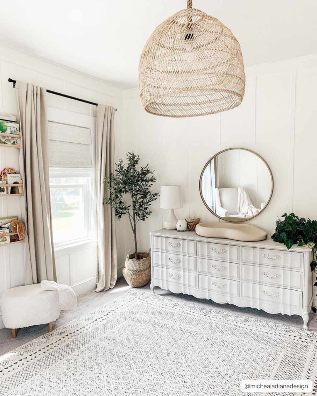 Burdette Soft Neutral Farmhouse Area Rug | Plush Comfort Underfoot – Hauteloom