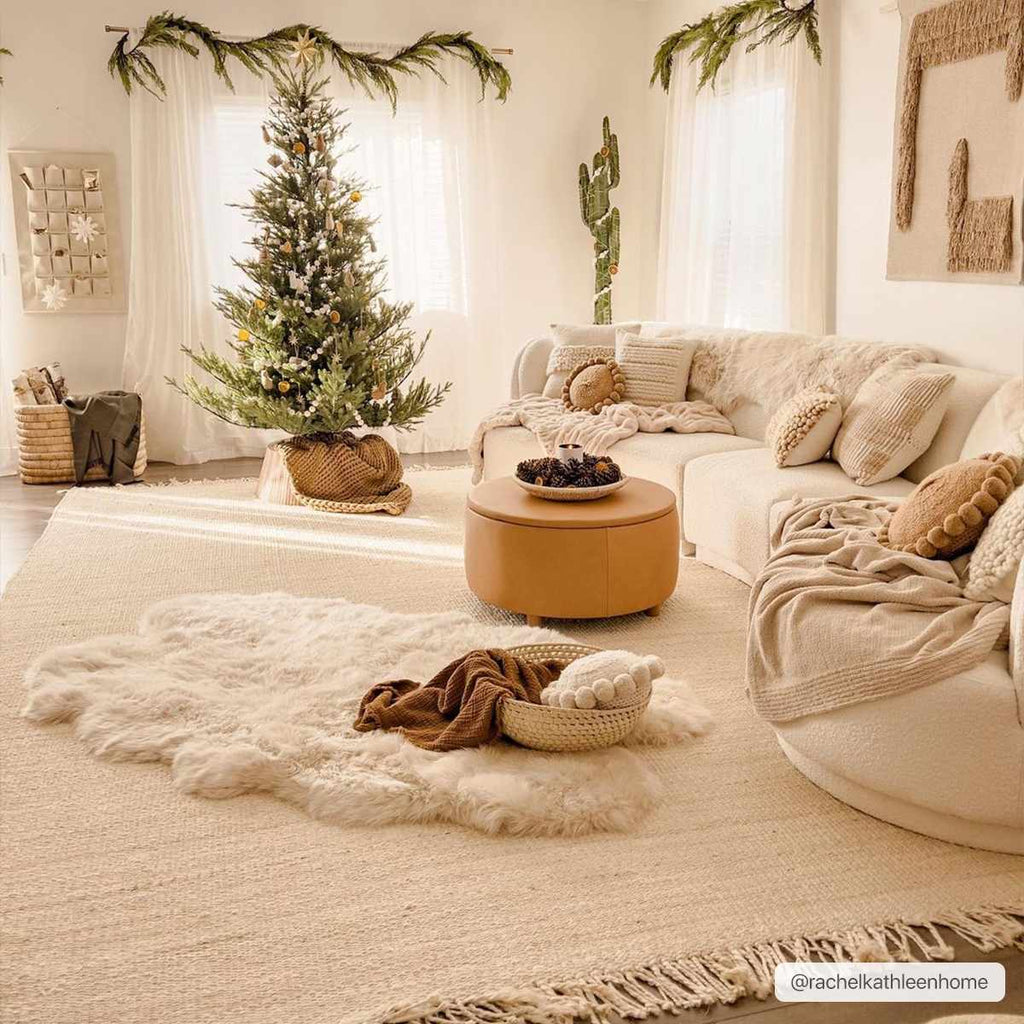Iantha Tasseled Jute Area Rug