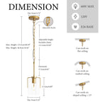Farmhouse Gold Pendant Light