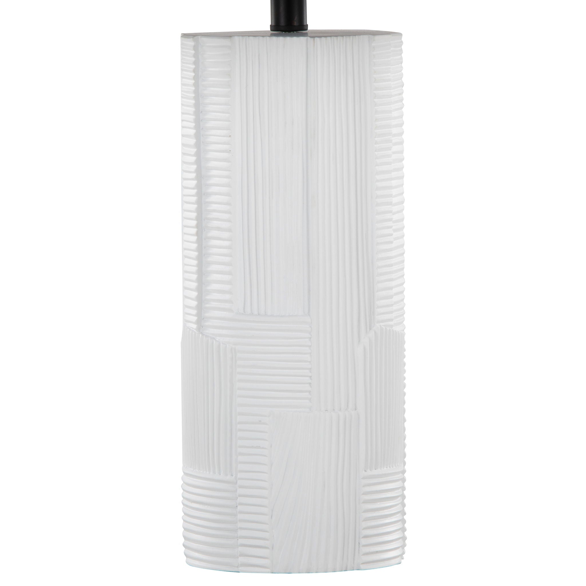 Petra Textured Table Lamp Set | Cream Polyresin Textured Table Lamp Set of 2