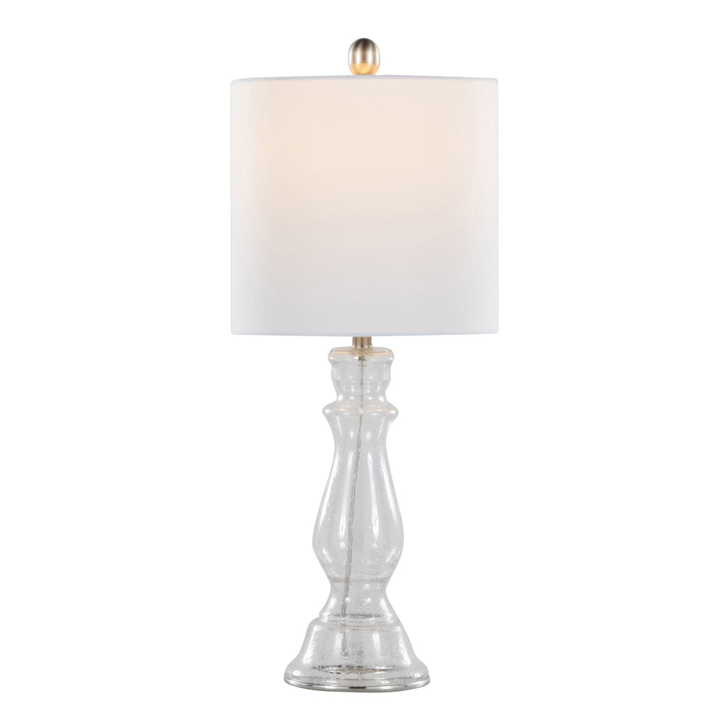 Bishop Balustrade Glass Table Lamp Set | Classic Contemporary Table Lamp Set of 2