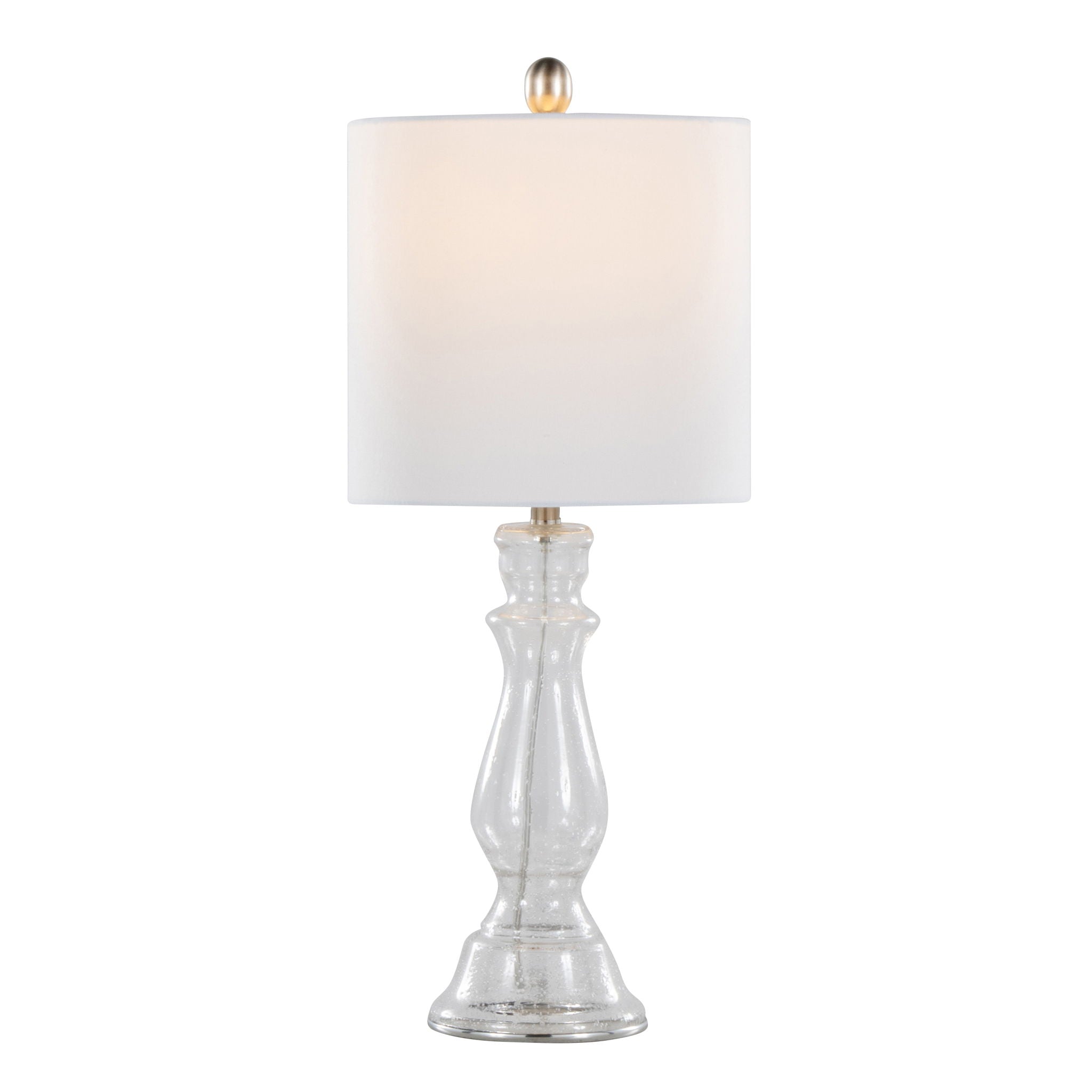 Bishop Balustrade Glass Table Lamp Set | Classic Contemporary Table Lamp Set of 2