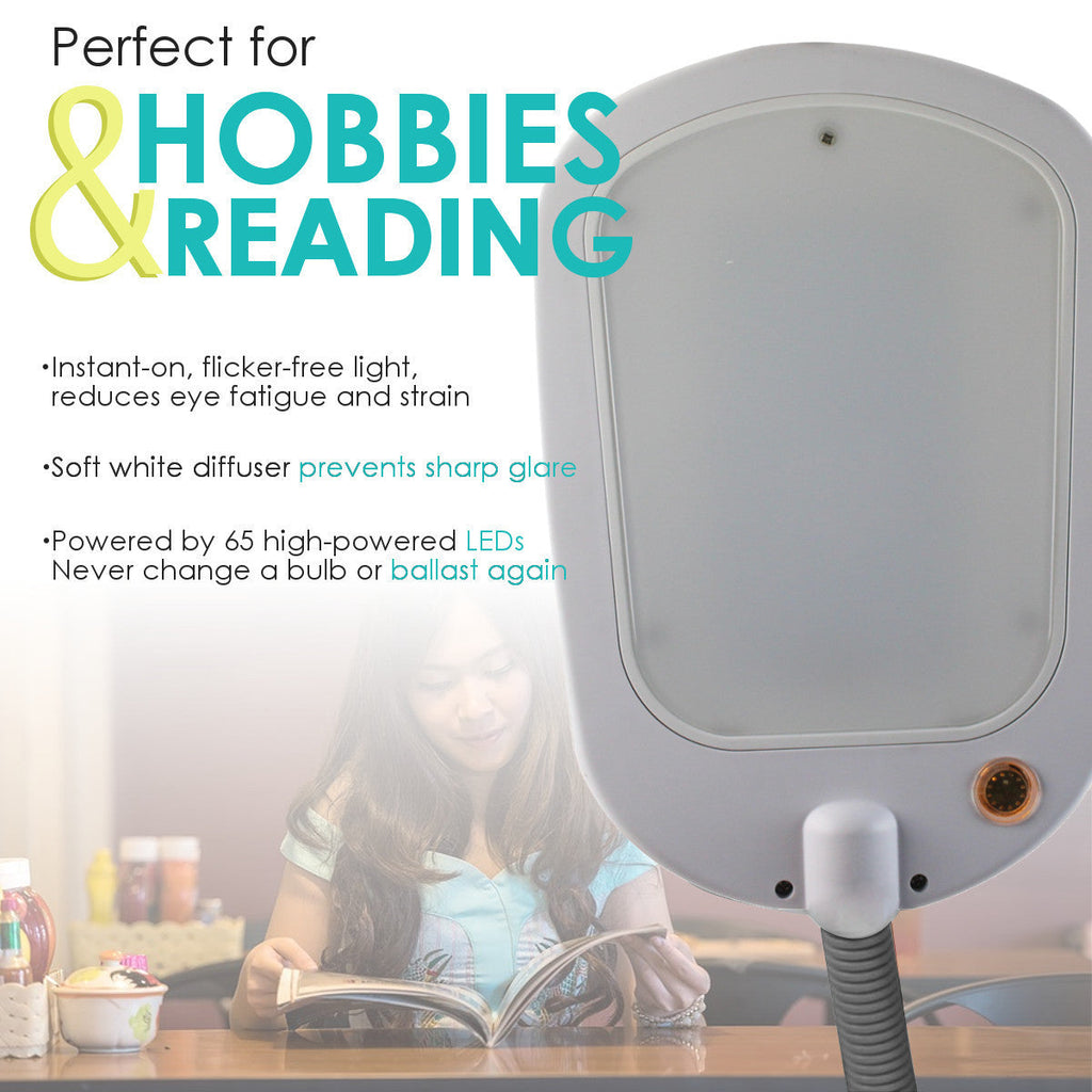 63"H Slim Design LED Reading light