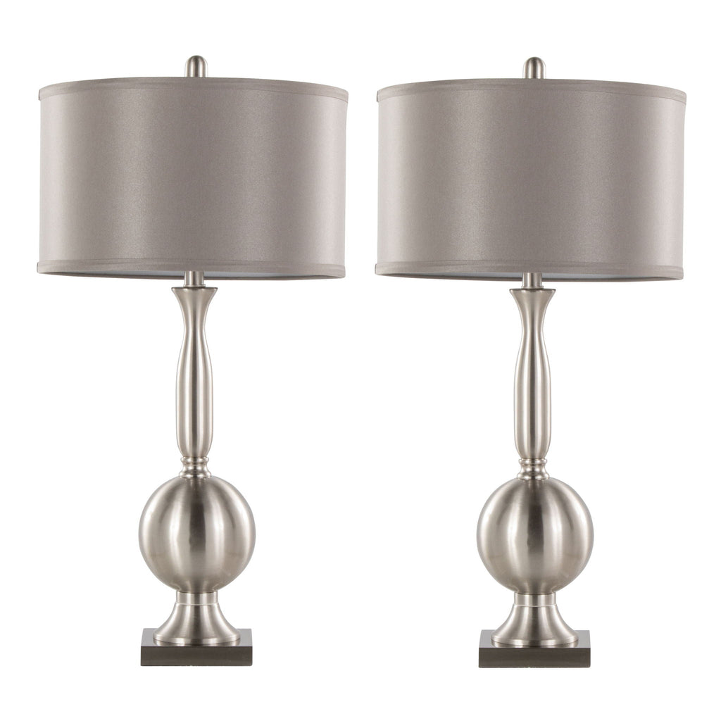 Joan Orb Table Lamp Set | Spherical Base Contemporary Table Lamp Set of 2