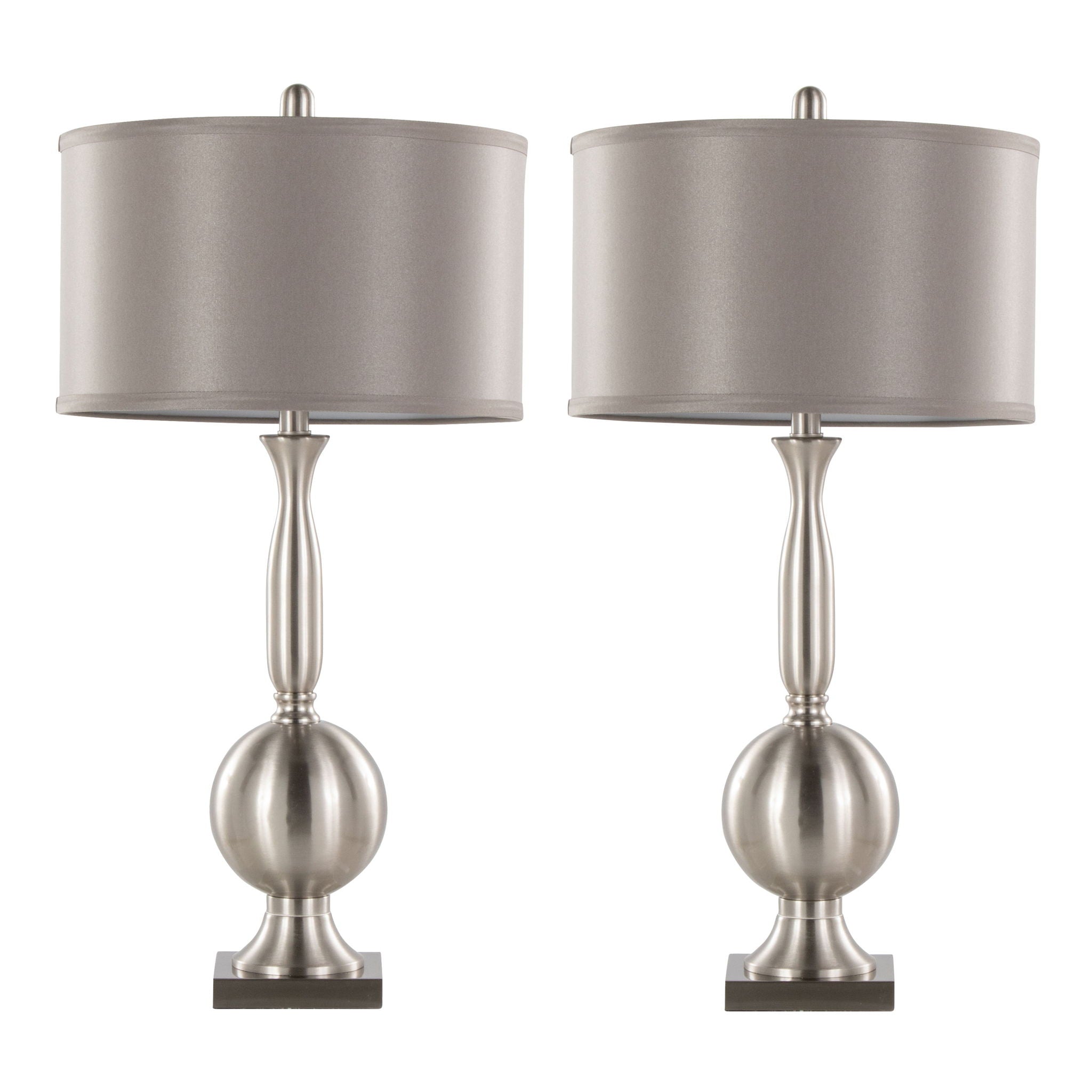Joan Orb Table Lamp Set | Spherical Base Contemporary Table Lamp Set of 2