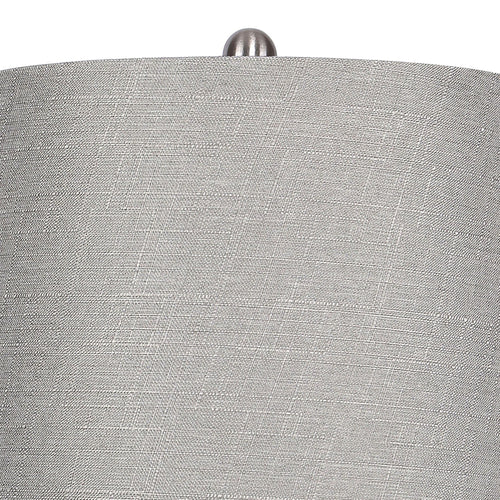 Ashland Nickel Table Lamp Set | Polished Nickel Hourglass Table Lamp Set of 2