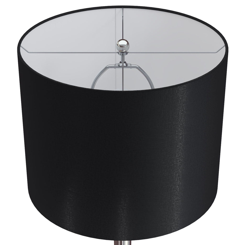 Lenuxe Modern Table Lamp Set | Round Base Hourglass Table Lamp Set of 2