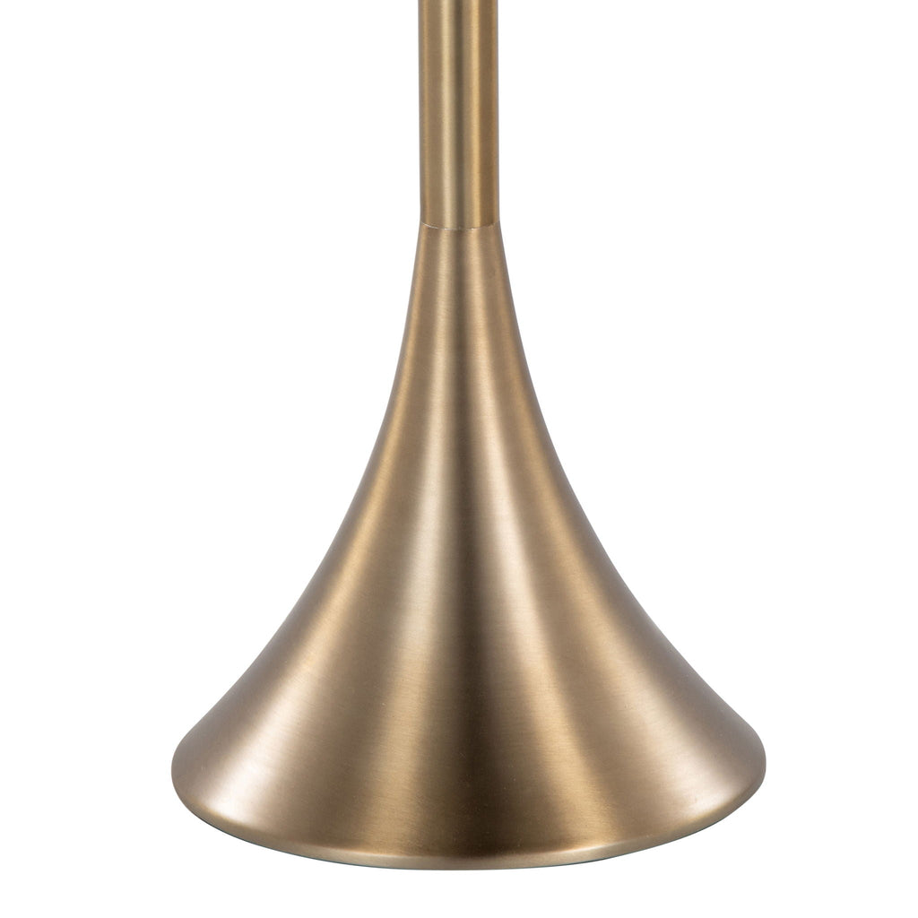 Lenuxe Hourglass Floor Lamp | Contemporary Curved Floor Lamp
