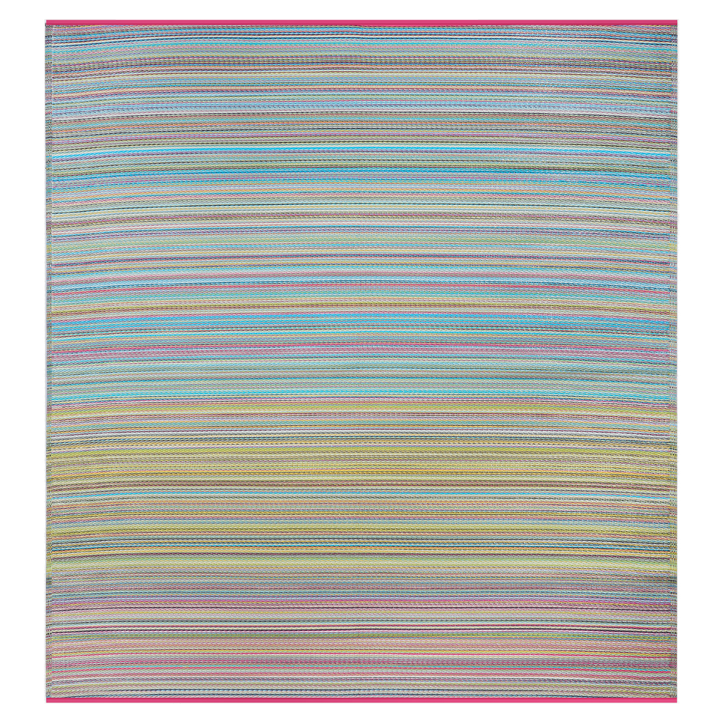 Cancun Outdoor Rug | Modern Striped Multicolor Design