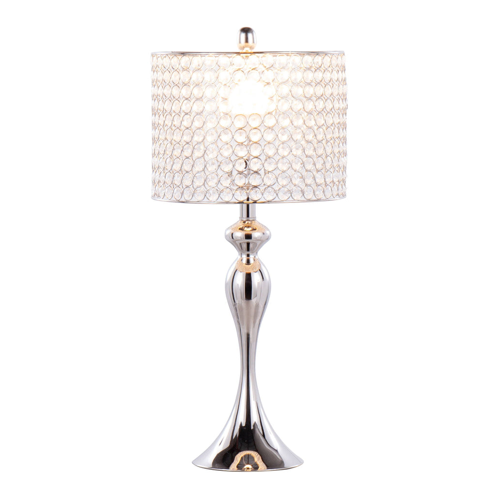 Ashland Crystal Bead Table Lamp Set | Crystal Bead Hourglass Table Lamp Set of 2