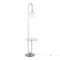 Trombone Sconce Floor Lamp | Contemporary Glam Round Sconce Floor Lamp