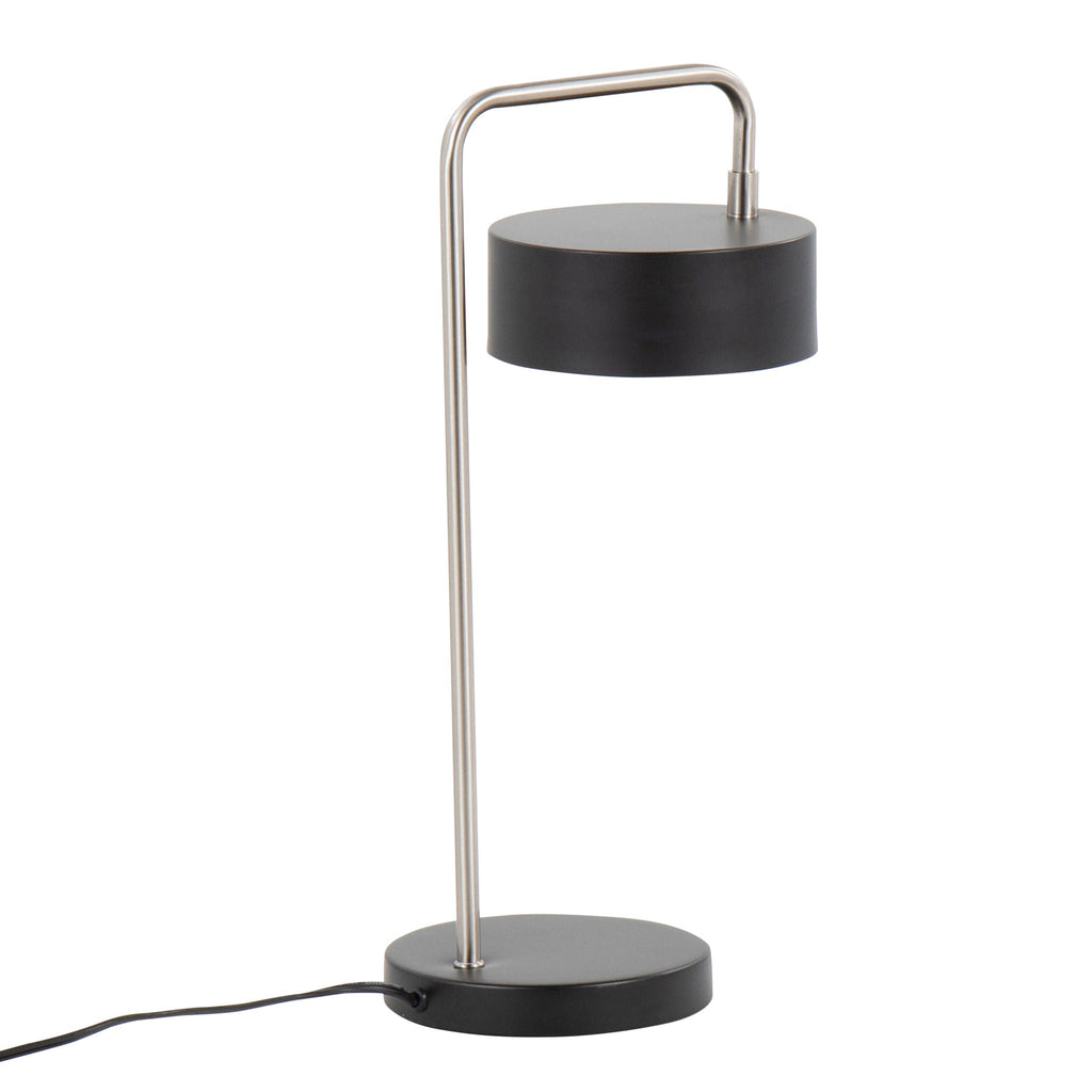 Puck Table Lamp | Slim Bent Metal Frame Contemporary Table Lamp