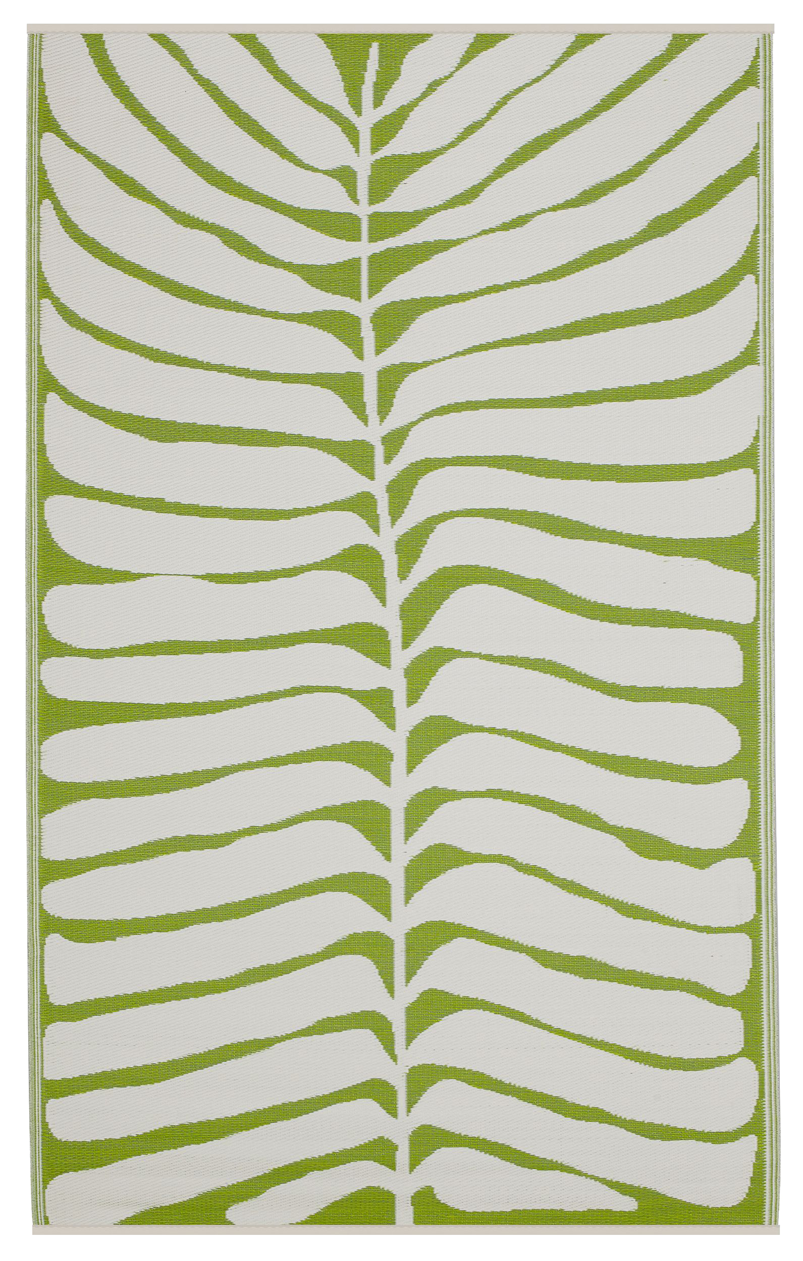 Hilo Green Outdoor Rug | Bold Tropical Leaf Design