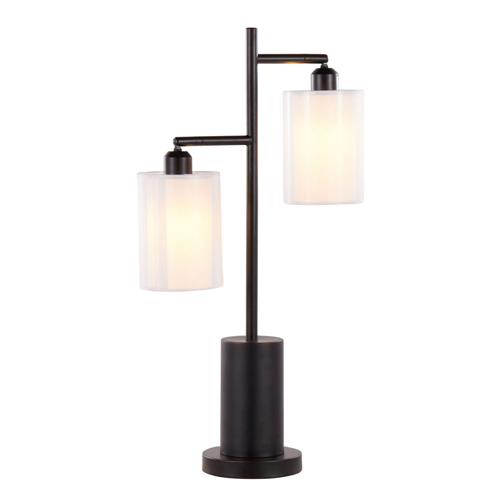 Cannes Dual-Light Table Lamp | Two-Way Adjustable Contemporary Table Lamp